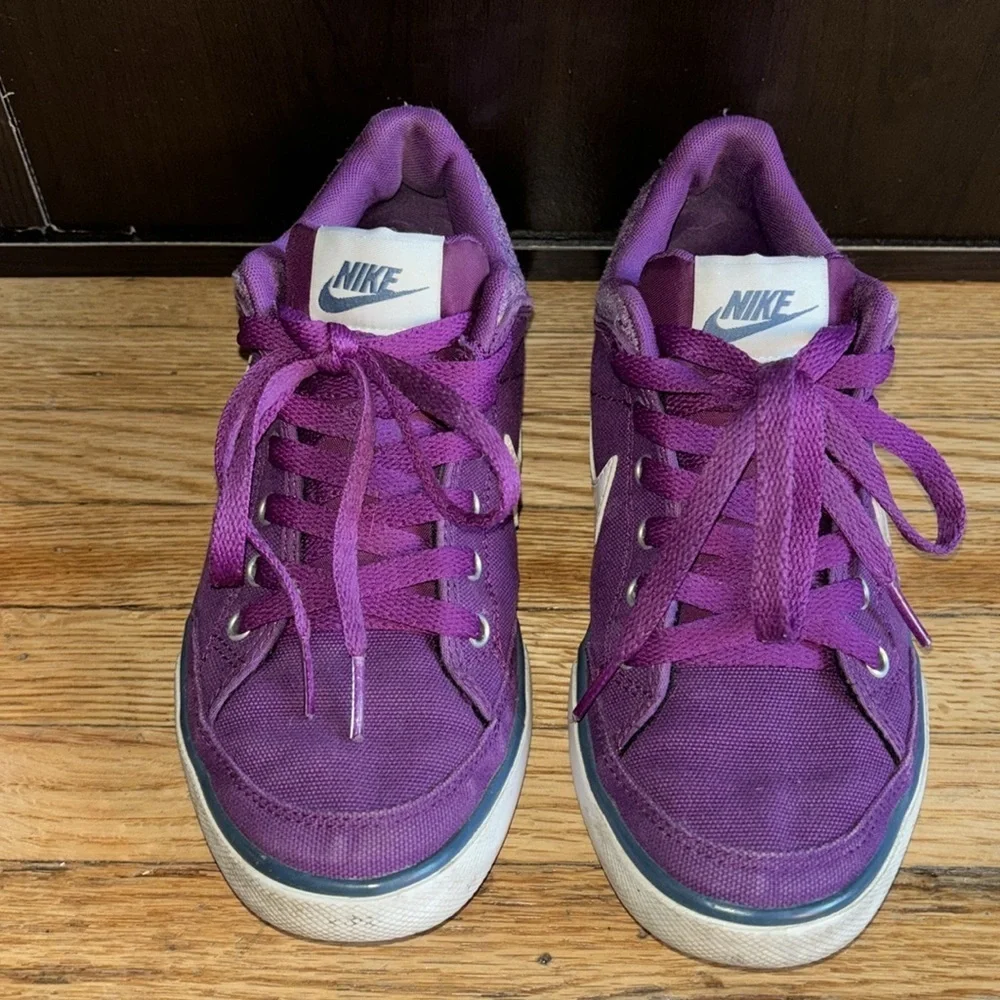NIKE Womens Purple  Capri III Canvas Skate Sneaker women’s size 6 youth 4.5 - Picture 5 of 11